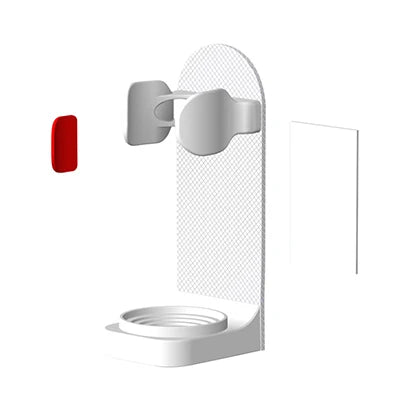Adjustable Wall Mount Silicone Toothbrush Holder