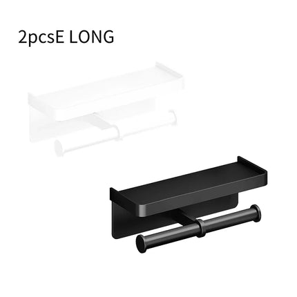Wall-Mounted Aluminum Alloy Toilet Paper Holder