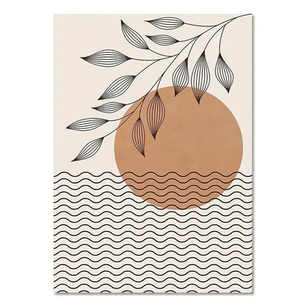 Bohemian Light-colored Canvas Block Prints