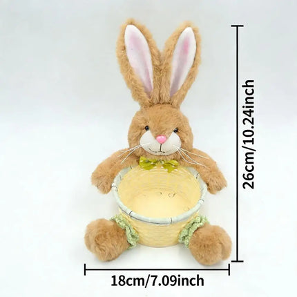Easter Basket Cute Bunny Shape Eggs Container Candy Storage Basket for Kids Party Home Holiday Family Gatherings Food Snacks