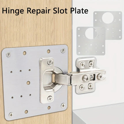 Rust Steel Cabinet Door Hinge Repair Plate for Cabinet Reinforcement Mounting for Both Side Damage Fixed Free Shipping