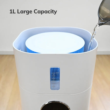 ABIRDAY 2-in-1 Air Purifier with Humidifier Combo for Home Allergies and Pets Hair, Smokers in Bedroom, H13 True HEPA Filter