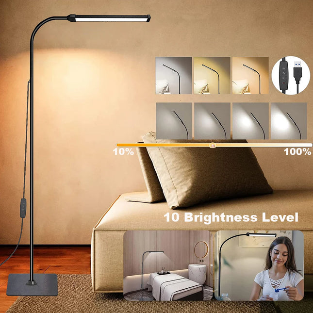 Adjustable Gooseneck Dimmable Reading Light