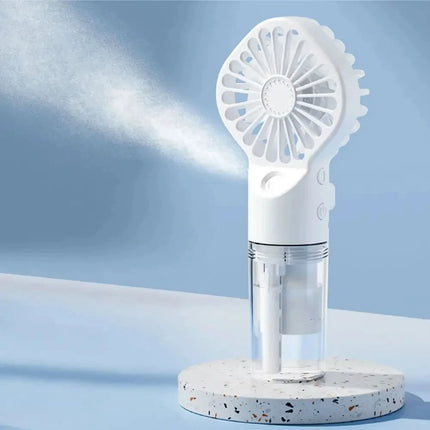 1pc Portable Handheld Spray Fan Water Spray Mist Fan Student Dormitory Mini Fan Summer Supplies Cooling Tools Outdoor Small Fan