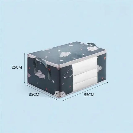 Wardrobe Organizer Large Capacity Quilt Storage Bag Clothing Box Bedding Container Polyester Fabric Dustproof Storage Bags