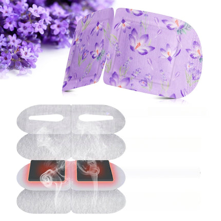 12 Pieces Disposable Steam Eye Mask Lavender Aroma Eye Masking Moisturizing Heat Therapy Pad Sleeping Relaxation Eyes Masking