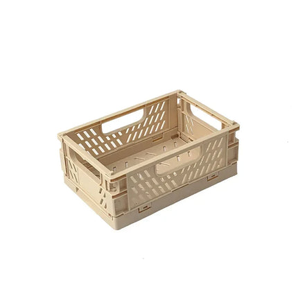 Plastic Foldable Storage Crate Stackable Organizer Box