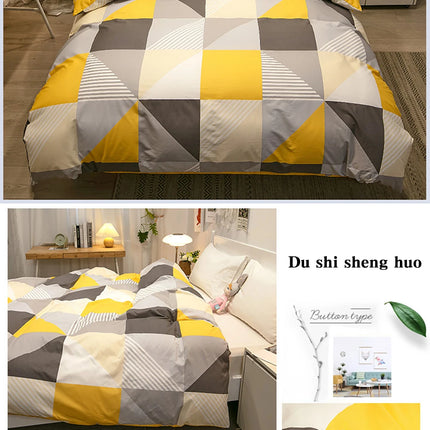 100% Cotton Duvet Cover Double Size Duvet Cover 200x230 Skin friendly Breathable Active Flower Print Pillow Cover Buy separately
