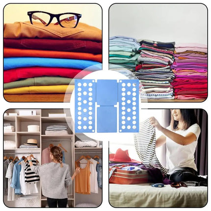 ABS Clothes Folding Board Easy and Fast Kids Laundry Folder Shirt Folding Board Home Storage Tool for Kid Children Adults