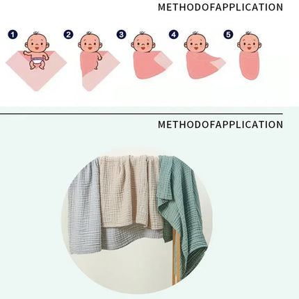 Newborn Bedding Sleeping Blanket Baby Accessories Boys Girls Bath Shower Towel Bathrobe 6 Layers Kids Muslin Swaddle Wrap