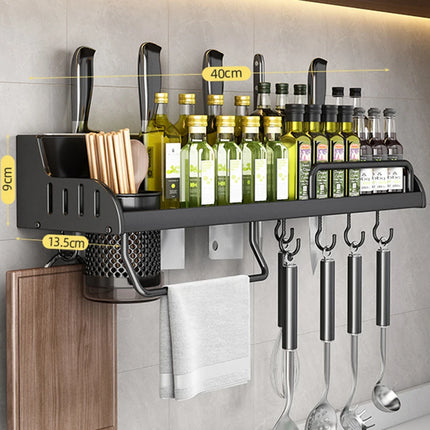 Kitchen Spice Storage Knives Holder Knife Stand Spice Rack Organizer Knives Holder Spoon and Chopsticks Rest Hanging Organizers