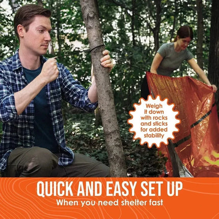 2-Person Emergency Tent Shelter Bivy Kit