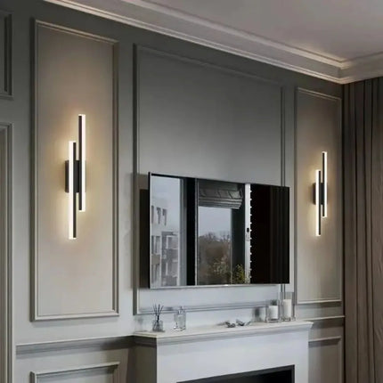Modern LED Wall Lamp Copper Pipe Sconce