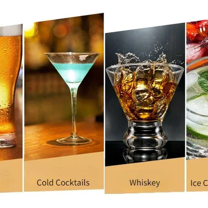 1L/3L/5L Portable Stainless Steel Ice Bucket Comfort Handle Eco-Friendly Freezer Cooler Bar Supplies Kitchen Accessories