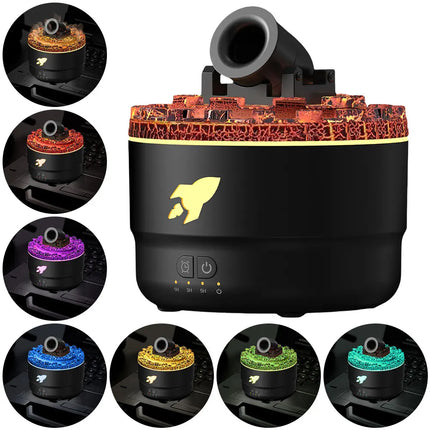 Volcanic Crack Light Cannons Humidifier Aroma Diffuser Cannon Blast Turret Aromatherapy Humidifier Air Humidifier for Bedroom