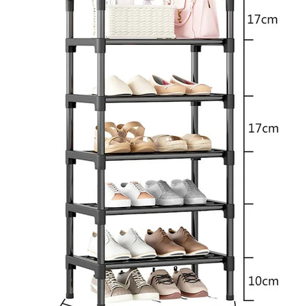 Black Multi-Layer Shoe Rack