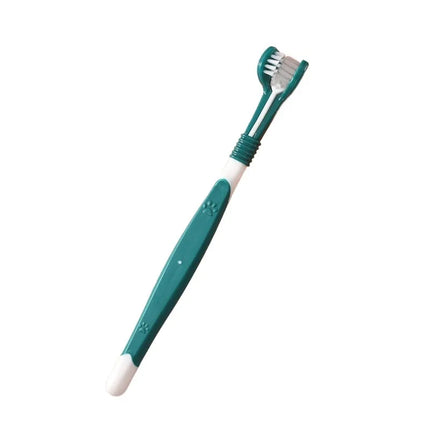 3-Sided Pet Toothbrush Dog Plastic Toothbrush Removing Bad Breath Tartar Cleaning Mouth Pet Dental Care Cat Cleaning Mouth