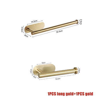 Stainless Steel Adhesive Toilet Paper Holder