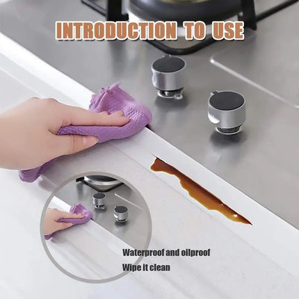 Bathroom Shower Sealing Tape Sink Bath White Pvc Self Adhesive Waterproof Wall Sticker For Bathroom Kitchen Caulk Sealing Strips