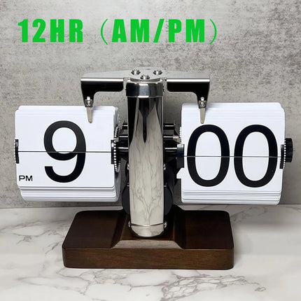 Modern Flip Clock Turning Page Timepiece