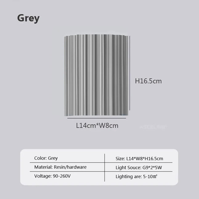 Nordic LED Resin Wall Lamp