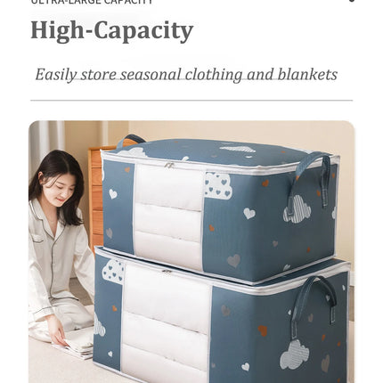 Quilt Clothes Big Capacity Storage Bag Quilt Bedding Storage Closet Organizer Wardrobe Organizer Blanket Sorting Bags Dust-proof