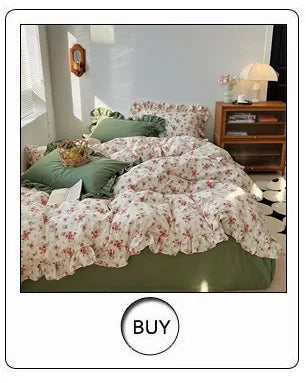 Romantic French Vintage Carved Velvet Lace Ruffles Flowers Embroidery Bedding Set Velvet Fleece Duvet Cover Bed Sheet Pillowcase