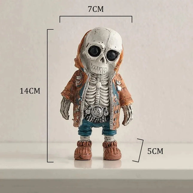 Skeleton Resin Doll Statue