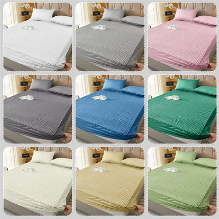 Waterproof Fitted Sheet, Thickened Quilted 100% Waterproof Mattress Cover, Mattress Protector, Bed Cover For Living Room 160x200