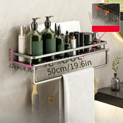 Aluminum Wall-Mounted Kitchen Spice Rack