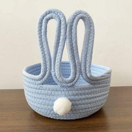 1pcs Easter Style Cartoon Rabbit Storage Basket Home Living Room Bedroom Cosmetics Snack Key Organizer
