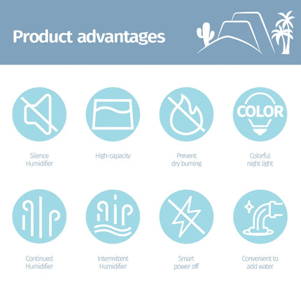 Landscape Air Humidifier Small Spray Hydration Household Silent Bedroom Desktop Car USB Aromatherapy Humidifiers Diffuser