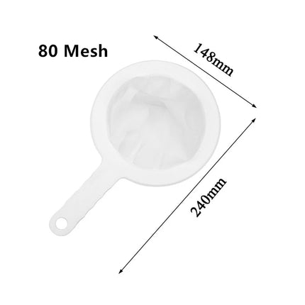 Reusable Mesh Kitchen Nylon Ultra Fine Filter Mesh Strainer Spoon Sieve Soy Milk Juice Coffee Food Filter Kitchen Colander