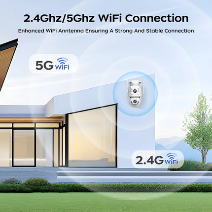 4K 8MP Wifi PTZ Camera AI Tracking