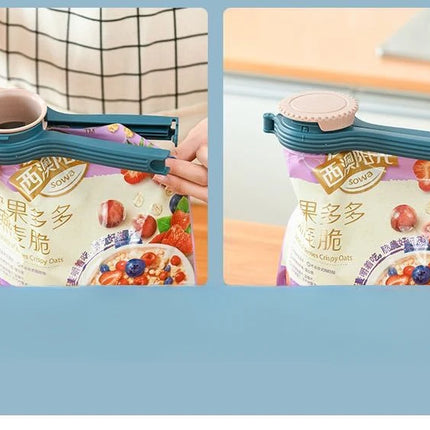 1PC Reuseable Bag Clip Snack Fresh Food Storage Sealing Kitchen Mini Sealer Food Clip with Cap Type Spray Nozzle Moistureproof