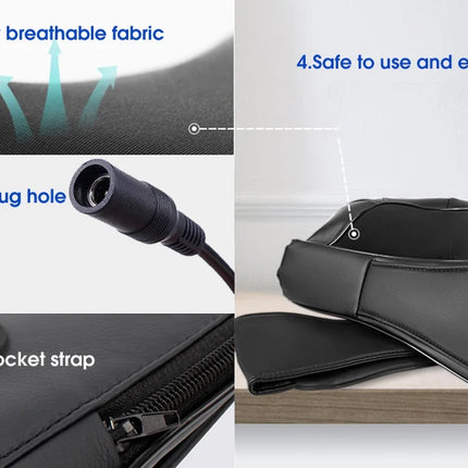 Shiatsu Neck and Shoulder Massager Heated Back Massager U Shape Deep Kneading Electric Massage Pillow For Neck Waist Leg Body