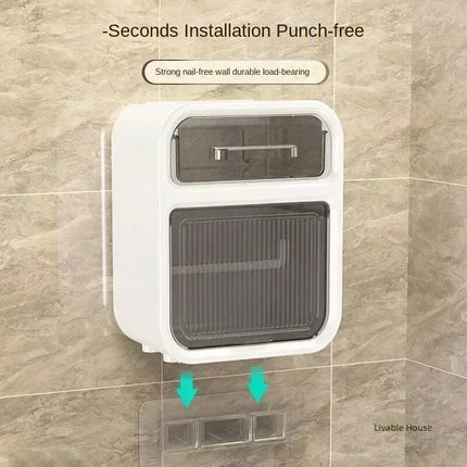 Wall-Mounted Bathroom Tissue Box