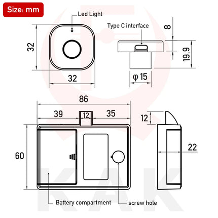 Anti-Theft Smart Cabinet Drawer Lock