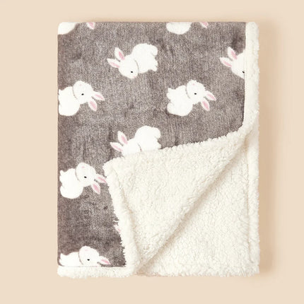 Winter Baby Blanket Swaddle Wrap Flannel Lamb Fleece Warm Quilt for Newborn Bedding Soft Baby Stroller Blanket for Newborn Hot