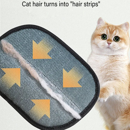 Pet Hair Removal Tool Reusable Static Removal Gloves, Double-Sided Grooming Gloves for Pets, Removes Pet Fur Hair for Carpets
