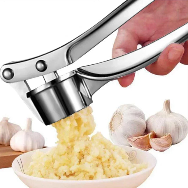 Stainless Steel Garlic Press Crusher