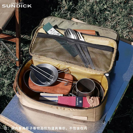 Portable Camping Cutlery Pouch Large Capacity
