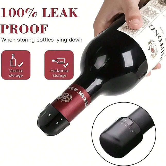 Black Wine Bottle Stopper