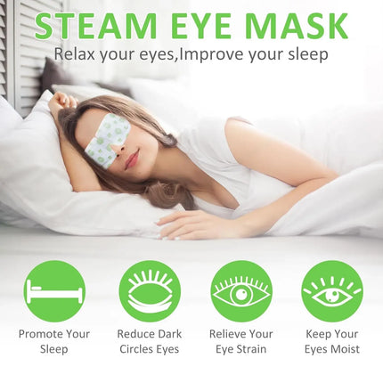 Disposable Herbal Steam Eye Mask With Warm And Hot Compress To Soothe Relax The Eyes, Shading And Eye Protection Portable Travel