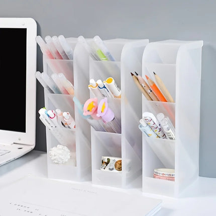 Multi-Layer Pen and Cosmetic Brush Holder