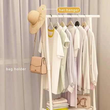 Triangle Floor Standing Clothes Rack