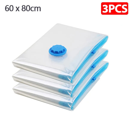 1/3/5pcs Vacuum Storage Bags,for Bedding,Pillows,Towel,Clothes Space Saver Travel Storage Bag,With Hand-Pump,Vacuum Bag Package
