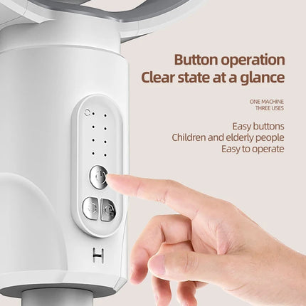 360 Circulation Quiet Powerful Floor Fan,Standing Smart Fans,with Remote Control Adjustable Height