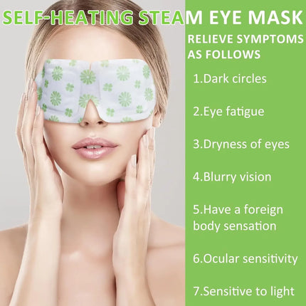 Disposable Herbal Steam Eye Mask With Warm And Hot Compress To Soothe Relax The Eyes, Shading And Eye Protection Portable Travel