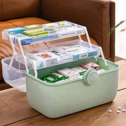 Large Capacity Portable Medicine Organizer Box